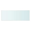 vidaXL Hyllepanel klart glass 40x12 cm
