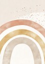 Soft Boho Rainbow Plakat Plakat / 30x40cm