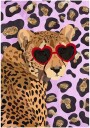 Leopard Print Pink Poster Plakat / 50x70cm