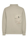 C.P. Company Mixed Funnel Neck - Beige - M