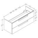 Korsbakken Outlet: Slate2 Kommode Nelson eik / 60cm