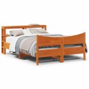  Sengeramme med hodegavl voksbrun 150x200 cm heltre furu 3306302