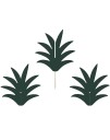 PartyDeco Partypicks Ananasblad - 6-pakning