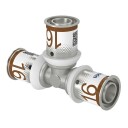 Uponor Press Plus T-rør 16 mm Stål for Gulvvarme og Radiatorsystemer