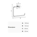 Beslagsboden Toalettpapirholder 1132 - Selvklebende Krom