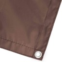 vidaXL Balkong privat skjerm 180 x 1000 cm Stoff med PU belegg Brun