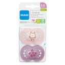 MAM Original Silk Teat Pacifier Pink 6-16m