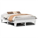  Sengeramme uten madrass hvit 140x190 cm heltre furu 8721158369956