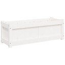 Hageplantekasse hvit 90x31x31 cm heltre furu