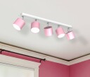 Eko-Light Takspot Cloudy 5 lyskilder rosa