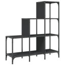  Bokhylle svart 92x30x102 cm konstruert tre og metall 8721012479753