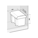 Intra Ekko Bio Kildesortering for Skap 2x16 Liter