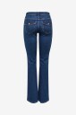 Only   Jeans Onlblush Mw B P Flared Dnm Pim134 N   Blå