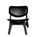 Tom Dixon Slab loungestol svart skinn