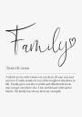Family Definition Plakat Plakat / 100x150cm