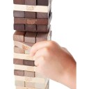 Northix Jenga-Spill Med Rustikke Treklosser For Familiemoro