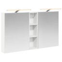  Baderomsskapsett 3 pcs 120 x 14,5 x 70 cm Konstruert tre
