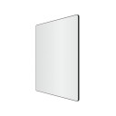 Speil Loevschall Refine Square, 80x80 cm, sort