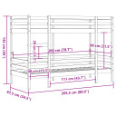  Køyeseng 80x200 cm heltre furu 8721102803499