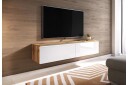 Cuguen Tv skap 140 cm   Hvit/Natur