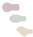 BIBS Colour Lysende smokker Str. 1 -Rund 2-pack Hush/Grape BIBS 0-6 md Smokk Blå Lilla