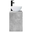 Vegghengt servantkommode Betonggrå 39 x 41 x 64,5 cm