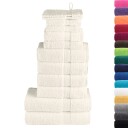  Premium håndklesett 12 deler SOLUND kremhvit 600 g/m2