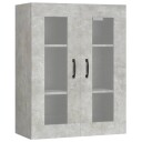 vidaXL Hengende veggskap betonggrå 69,5x34x90 cm