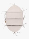 Meowbaby Aesthetic Babynest Med Flettet Beskyttelse Ecru