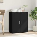 Skjenk svart 79x38x80 cm konstruert tre