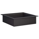 vidaXL Bålplassring Svart 80 x 80 x 25 cm Stål