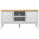 TV-benk FLORO hvit 114x43x55 cm heltre furu