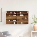 Vitrine Cabinet Gamle treverk 100x15x58 cm Konstruert tre