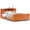  Sengeramme uten madrass voksbrun 140x200 cm heltre furu 8721158624390