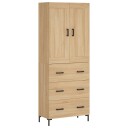  Highboard sonoma eik 69,5x34x180 cm konstruert tre