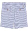 Ralph Lauren Kids Stretch Cotton Seersucker Short Blue 117 123