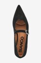 Bianco - Ballerinasko Biabari Mary Jane Faux Suede - Svart