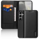 Dux Ducis Lommebokdeksel i skinn for Samsung Galaxy S25 Plus Svart