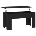 vidaXL Salongbord svart 101x49x52 cm konstruert tre