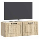  Vegghengt TV skap Sonoma eik 78,5 x 31 x 30 cm Konstruert tre