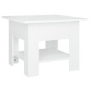 vidaXL Salongbord høyglans hvit 55x55x42 cm konstruert tre