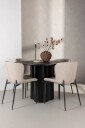 Venture Home   Spisegruppe Olivia med 4 stk stoler Modesto   Svart