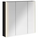  Baderomsspeilskap Svart Eik 73,5 x 15,5 x 70 cm Konstruert tre