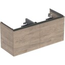 Geberit Acanto servantskap 118,4x47,5 cm valnøtt