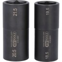 Ks Tools 1/2" Støpselsett med 2 Hoder - Krom-Molybden-Stål, DIN 3121