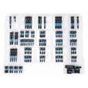 Makita Impact Black Bitssett 100 Deler med Transparent Lokk og Dobbelsidig Etui