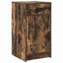  Serviesskap med skuff Røkt eik 40 x 40,5 x 75 cm Konstruert tre