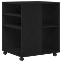  Oppbevaringsskap Svart Eik 60x53x72,5 cm Konstruert Tre