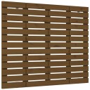 vidaXL Veggmontert hodegavl honningbrun 81x3x91,5 cm heltre furu