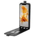 Huawei Mate 50 Vertikalt Flip-Deksel med Kortlomme Svart